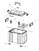 Dewalt DWST83342-1-XJ ToughSystem DS400 Toolbox Spare Parts Type 1